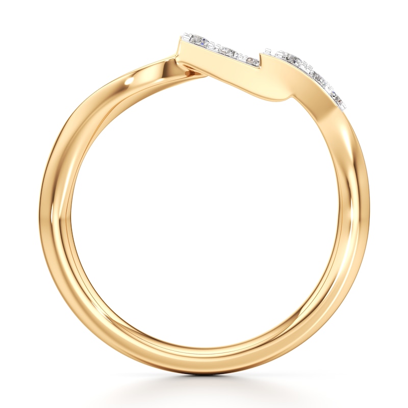 Main Image 2 of J'Lure Lab-Grown Diamond Wedding Band 1/6 ct tw 18K Yellow Gold