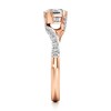 Thumbnail Image 3 of J'Lure Octagon Step-Cut Lab-Grown Diamond Bypass Engagement Ring 1-1/3 ct tw 18K Rose Gold