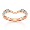 Thumbnail Image 1 of J'Lure Lab-Created Diamond Contour Wedding Band 1/5 ct tw 18K Rose Gold