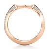 Thumbnail Image 2 of J'Lure Lab-Created Diamond Contour Wedding Band 1/5 ct tw 18K Rose Gold
