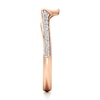 Thumbnail Image 3 of J'Lure Lab-Created Diamond Contour Wedding Band 1/5 ct tw 18K Rose Gold