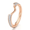 Thumbnail Image 4 of J'Lure Lab-Created Diamond Contour Wedding Band 1/5 ct tw 18K Rose Gold