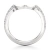 Thumbnail Image 2 of J'Lure Lab-Created Diamond Contour Wedding Band 1/5 ct tw 18K White Gold