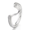 Thumbnail Image 4 of J'Lure Lab-Created Diamond Contour Wedding Band 1/5 ct tw 18K White Gold