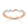 Thumbnail Image 1 of J'Lure Lab-Created Diamond Angled Contour Wedding Band 1/6 ct tw 18K Rose Gold