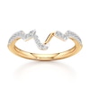 Thumbnail Image 1 of J'Lure Lab-Grown Diamond Angled Contour Wedding Band 1/4 ct tw 18K Yellow Gold