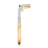 Thumbnail Image 3 of J'Lure Lab-Grown Diamond Angled Contour Wedding Band 1/4 ct tw 18K Yellow Gold