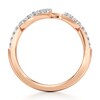 Thumbnail Image 2 of J'Lure Lab-Grown Diamond Angled Contour Wedding Band 1/4 ct tw 18K Rose Gold