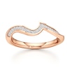 Thumbnail Image 1 of J'Lure Lab-Grown Diamond Contour Wedding Band 1/6 ct tw 18K Rose Gold