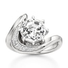 Thumbnail Image 1 of J'Lure Octagon Step-Cut Lab-Grown Diamond Engagement Ring 3 ct tw 18K White Gold