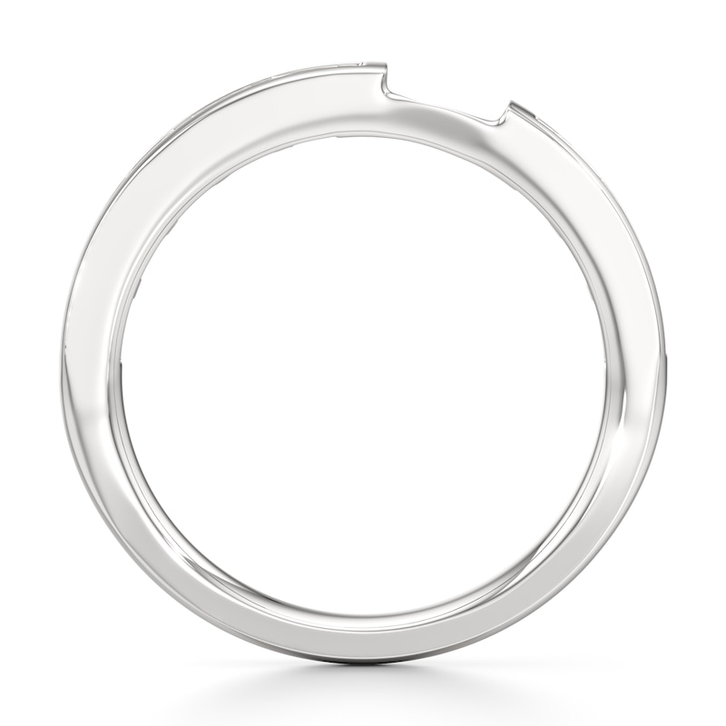 Main Image 2 of J'Lure Baguette-Cut Lab-Grown Diamond Contour Wedding Band 1/3 ct tw 18K White Gold