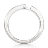 Thumbnail Image 2 of J'Lure Baguette-Cut Lab-Created Diamond Contour Wedding Band 3/8 ct tw 18K White Gold