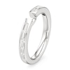 Thumbnail Image 4 of J'Lure Baguette-Cut Lab-Created Diamond Contour Wedding Band 3/8 ct tw 18K White Gold