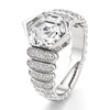Thumbnail Image 4 of J'Lure Hexagon Step-Cut Lab-Grown Diamond Engagement Ring 3-1/2 ct tw 18K White Gold