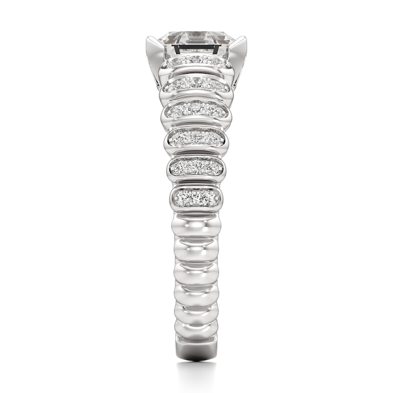 Main Image 3 of J'Lure Octagon Step-Cut Lab-Grown Diamond Engagement Ring 1-1/4 ct tw 18K White Gold