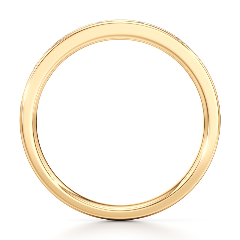 Main Image 2 of J'Lure Baguette & Round-Cut Lab-Grown Diamond Wedding Band 1/3 ct tw 18K Yellow Gold