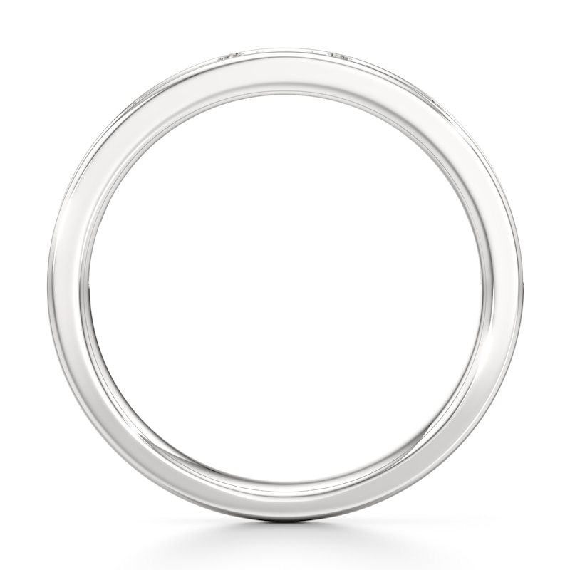 Main Image 2 of J'Lure Baguette & Round-Cut Lab-Grown Diamond Wedding Band 3/8 ct tw 18K White Gold
