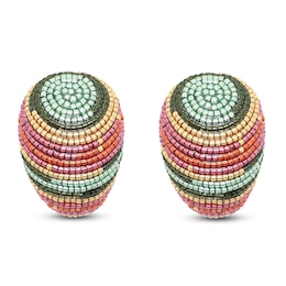 Susana Vega Mini Maurita Earrings with Multicolor Glass Beads