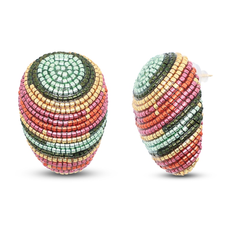 Main Image 2 of Susana Vega Mini Maurita Earrings with Multicolor Glass Beads
