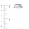Thumbnail Image 6 of Birth Flower & Name Ring 14K White Gold