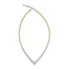 Thumbnail Image 2 of J'Lure Square Emerald Step-Cut, Half Moon Brilliant-Cut & Baguette-Cut Lab-Grown Diamond Necklace 8-3/8 ct tw 14K Yellow Gold 19"