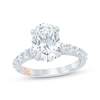 Thumbnail Image 1 of Pnina Tornai Oval-Cut Lab-Grown Diamond Engagement Ring 3-3/4 ct tw 14K White Gold