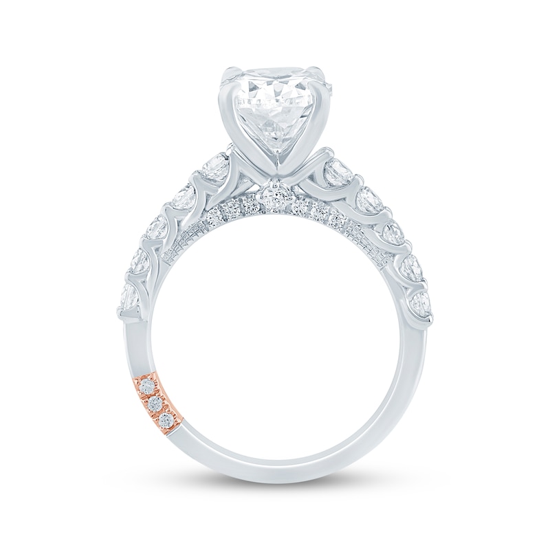 Main Image 3 of Pnina Tornai Oval-Cut Lab-Grown Diamond Engagement Ring 3-3/4 ct tw 14K White Gold