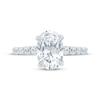 Thumbnail Image 4 of Pnina Tornai Oval-Cut Lab-Grown Diamond Engagement Ring 3-3/4 ct tw 14K White Gold