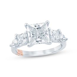 Pnina Tornai Princess-Cut & Pear-Shaped Lab-Grown Diamond Five-Stone Engagement Ring 3-7/8 ct tw 14K White Gold
