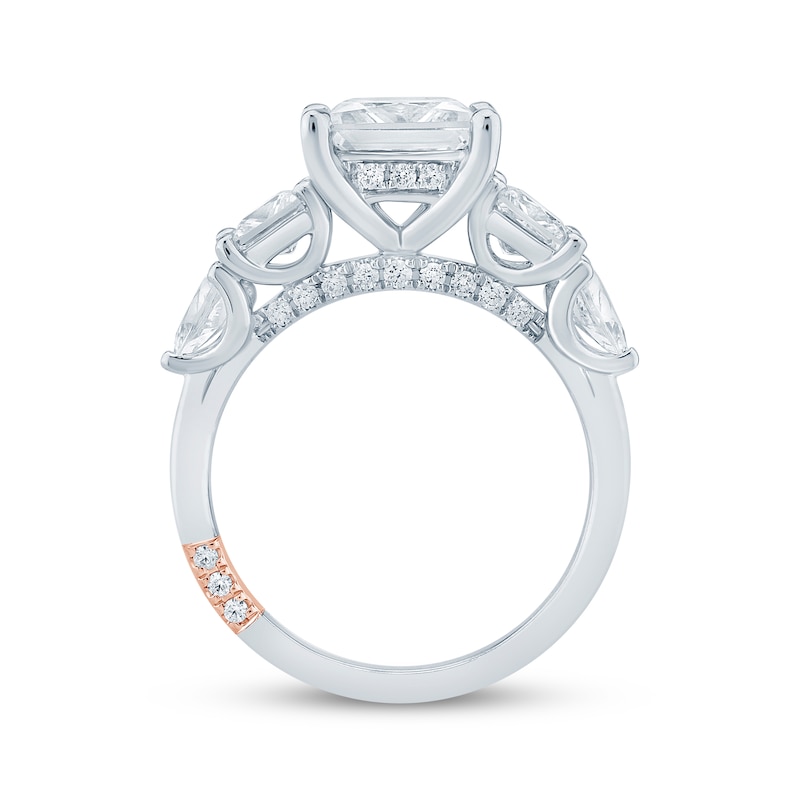 Main Image 3 of Pnina Tornai Princess-Cut & Pear-Shaped Lab-Grown Diamond Five-Stone Engagement Ring 3-7/8 ct tw 14K White Gold