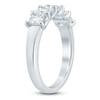 Thumbnail Image 2 of Princess-Cut Lab-Grown Diamond Five-Stone Anniversary Ring 1-1/2 ct tw 14K White Gold