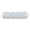 Thumbnail Image 3 of Princess-Cut Lab-Grown Diamond Five-Stone Anniversary Ring 1-1/2 ct tw 14K White Gold