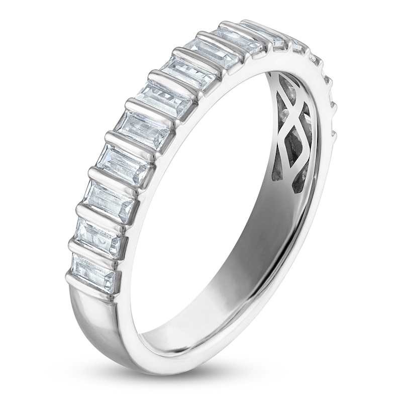 Main Image 2 of Vera Wang VOW Baguette-Cut Lab-Grown Diamond Wedding Band 3/4 ct tw 14K White Gold