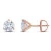 Thumbnail Image 1 of Round-Cut Lab-Grown Diamond Solitaire Stud Earrings 1-1/2 ct tw 18K Rose Gold (VS2/F)