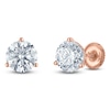 Thumbnail Image 2 of Round-Cut Lab-Grown Diamond Solitaire Stud Earrings 3 ct tw 18K Rose Gold (VS2/F)