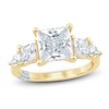 Thumbnail Image 1 of Pnina Tornai Princess-Cut & Pear-Shaped Lab-Grown Diamond Five-Stone Engagement Ring 3-7/8 ct tw 14K Yellow Gold