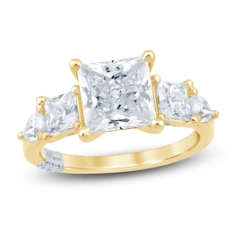 Pnina Tornai Princess-Cut & Pear-Shaped Lab-Grown Diamond Five-Stone Engagement Ring 3-7/8 ct tw 14K Yellow Gold