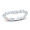 Thumbnail Image 1 of Pnina Tornai Oval-Cut & Pear-Shaped Lab-Grown Diamond Contour Anniversary Ring 1/2 ct tw 14K White Gold