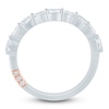 Thumbnail Image 4 of Pnina Tornai Oval-Cut & Pear-Shaped Lab-Grown Diamond Contour Anniversary Ring 1/2 ct tw 14K White Gold
