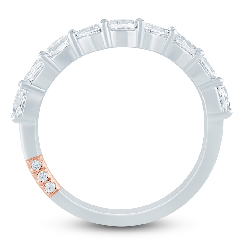 Main Image 4 of Pnina Tornai Oval-Cut & Pear-Shaped Lab-Grown Diamond Contour Anniversary Ring 1/2 ct tw 14K White Gold