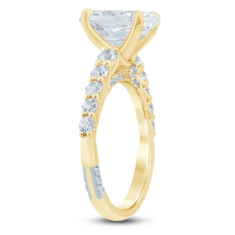 Main Image 2 of Pnina Tornai Oval-Cut Lab-Grown Diamond Engagement Ring 3-3/4 ct tw 14K Yellow Gold