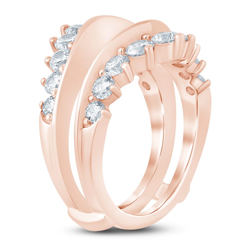 Main Image 2 of Lab-Grown Diamond Contour Enhancer Ring 2 ct tw 14K Rose Gold