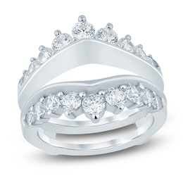 Lab-Grown Diamond Contour Enhancer Ring 2 ct tw 14K White Gold