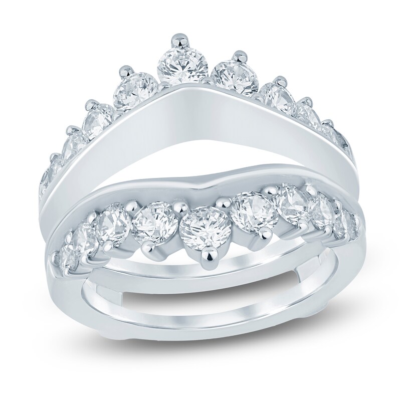 Main Image 1 of Lab-Grown Diamond Contour Enhancer Ring 2 ct tw 14K White Gold
