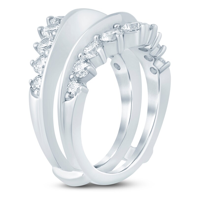 Main Image 2 of Lab-Grown Diamond Contour Enhancer Ring 2 ct tw 14K White Gold