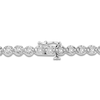 Thumbnail Image 2 of Men's Diamond Tennis Necklace 2 ct tw Sterling Silver 22"