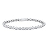 Thumbnail Image 1 of Pear-Shaped Lab-Grown Diamond Bezel-Set Tennis Bracelet 4 ct tw 14K White Gold 7"