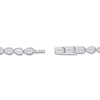 Thumbnail Image 3 of Pear-Shaped Lab-Grown Diamond Bezel-Set Tennis Bracelet 4 ct tw 14K White Gold 7"