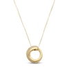 Thumbnail Image 1 of Italia D'Oro Diamond-Cut Circle Necklace 14K Two-Tone Gold 18"