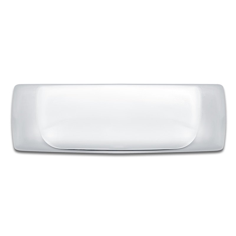 Main Image 3 of Men's Domed Wedding Band 10K White Gold 7mm